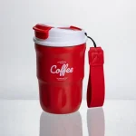 Термочашка Coffee 400 мл з ремінцем та відкидною кришкою-клапаном