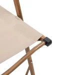 Стілець для кемпінгу складаний 52×53×77 см з алюмінієвим каркасом, бежевий - Зображення 8