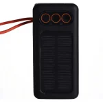 Повербанк із сонячною панеллю та кабелями Levino N-56 30000 mAh 22.5W, чорний (HP-N56)
