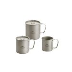 Титанова кружка Naturehike NH20CJ005 з ручками та кришкою 450 мл (6927595788356) - Зображення 3