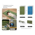 Килимок складаний подвійний IXPE Naturehike CNK2450WS044 200x120x1.8 см Синій (6927595791097) - Зображення 4