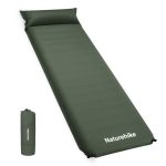 Килимок самонадувний з подушкою Naturehike CNK2450WS020 200x63x10 см Темно-зелений (6927595712733)