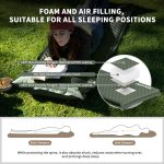 Килимок самонадувний з подушкою Naturehike CNK2450WS020 200x63x10 см Темно-зелений (6927595712733) - Зображення 3