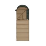 Спальний мішок з капюшоном Naturehike Sunny Day PL02 U250 (8.5°C) правий коричнево-зелений