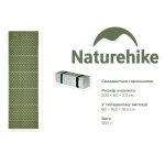 Килимок туристичний складаний IXPE Naturehike CNK2650WS010 200x60x2.3 см Зелений (6977465865663) - Зображення 5