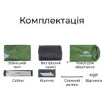 Намет двомісний Naturehike Bleik Series Tent (CNK2550WS038), зелений (Type B) - Зображення 12