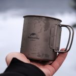 Титанова кружка Naturehike NH20CJ005 з ручками та кришкою 450 мл (6927595788356) - Зображення 7